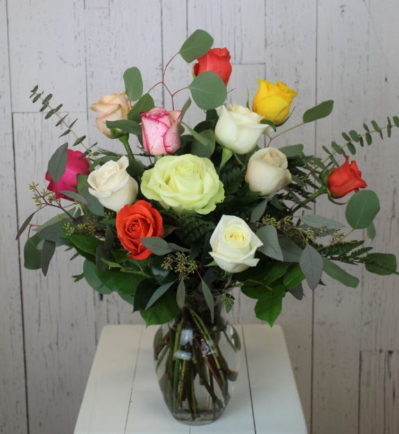 Picture of Dozen Mixed Colour Roses